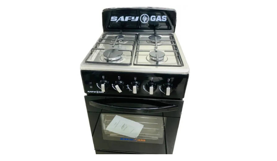 SAFY 4-Burner Gas Stove with Oven