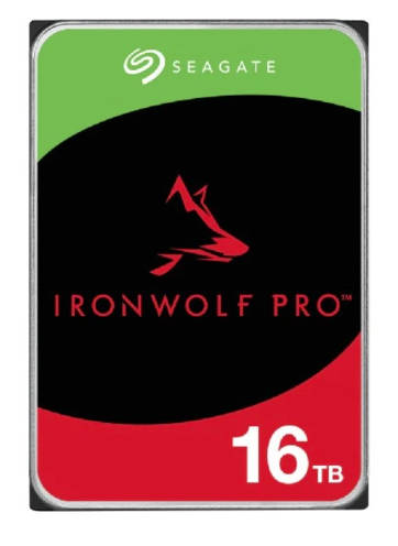 16TB Seagate IronWolf Pro, SATA, 6Gb/s, 3.5", LFF, 7200RPM, 256MB Cache, NAS Internal Hard Drive