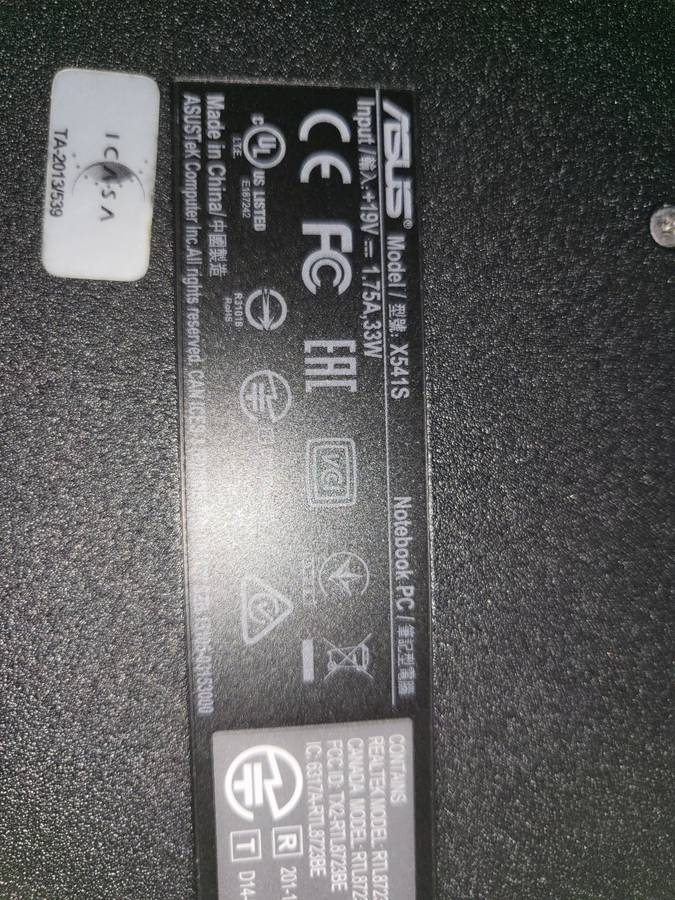 Asus X541s