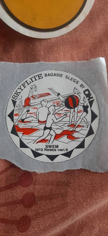 Collection of vintage stickers.