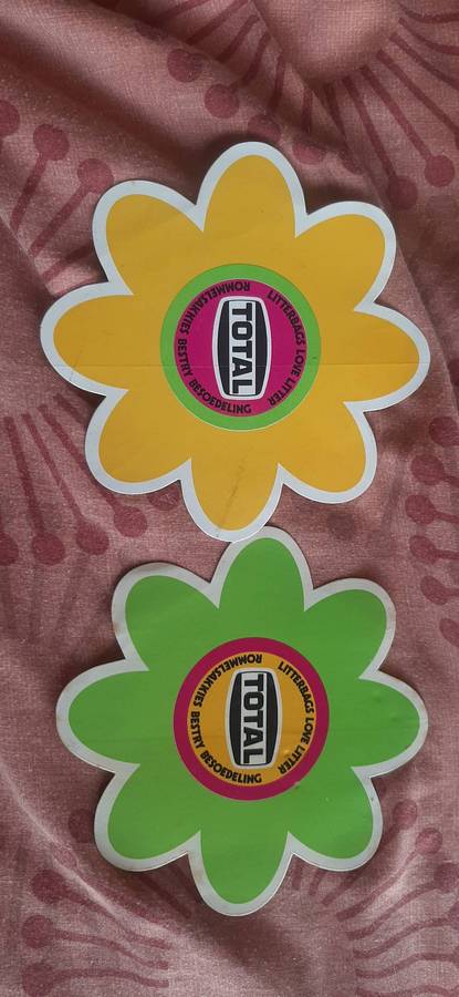 Collection of vintage stickers.