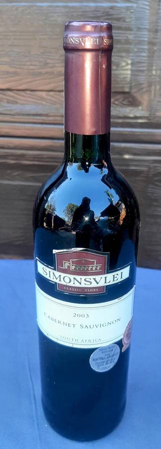Simonsvlei Cabernet  Sauvignon 2003 Double medal award.