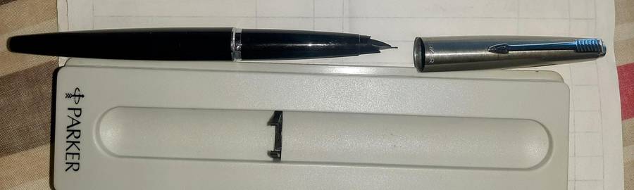 Parker 45 Flighter fountain pen in original case.Vintage