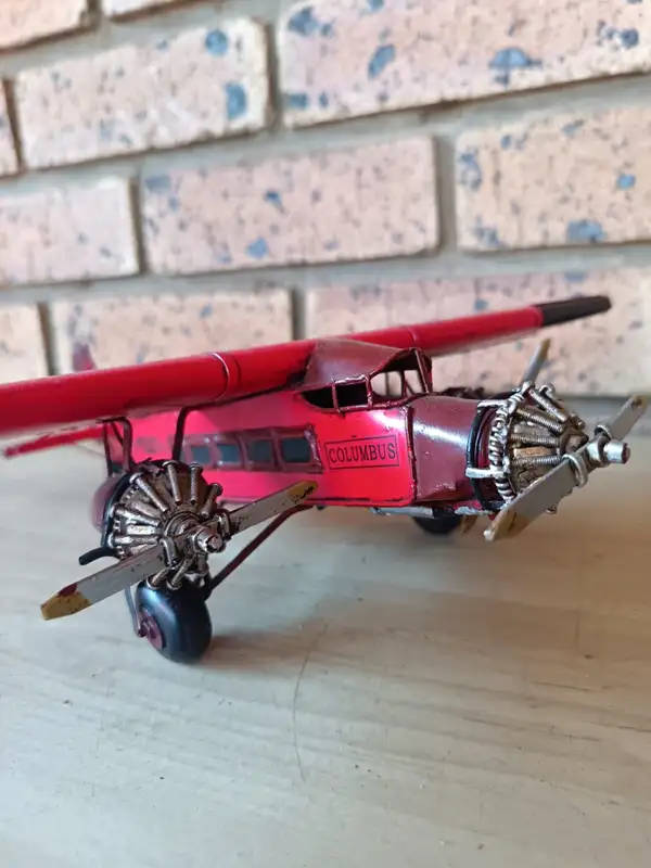 ford tri motor three engine airplane model metal decoration collection in very good condition