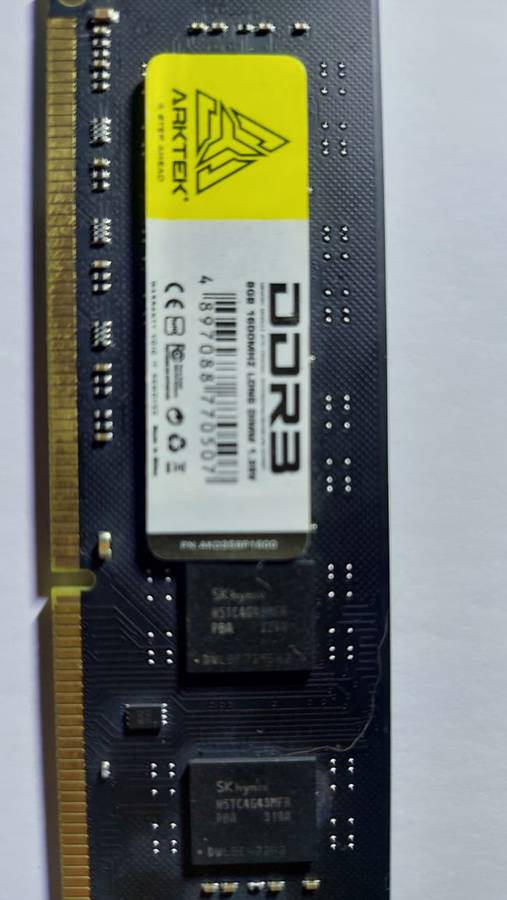 Arktek 8GB 1600mhz Desktop Ddr3 Ram