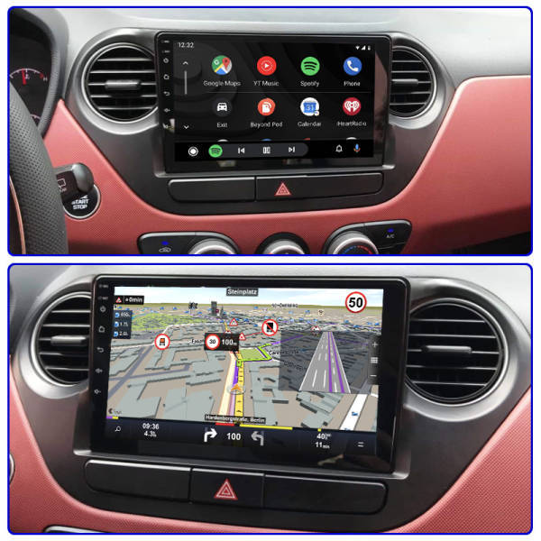 Hyundai i10 (2013  2016) 9 Android Satnav Radio Car Audio Sound System