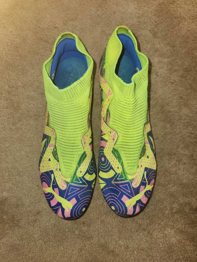 Puma Future Ultimate Energy FG/AG Lace-Up Multicolor Synthetic Mens Football Boots