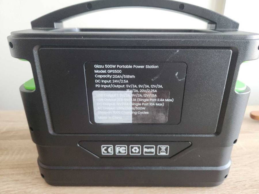 Gizzu 518wh Portable Power Station