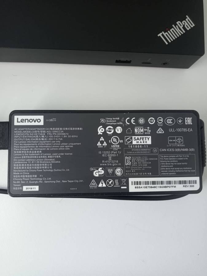 Lenovo Thinkpad Thunderbolt 3 dock gen 2