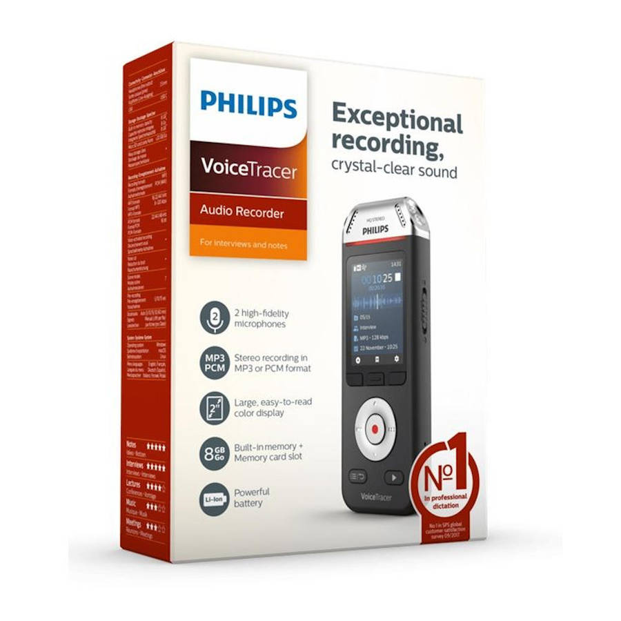 Philips DVT2110 Audio Recorder for Interviews & Notes