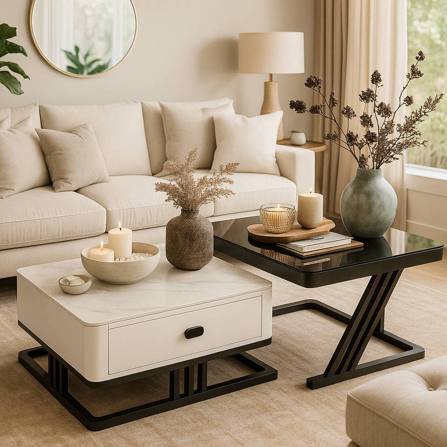 KC FURN - Glimmer Nesting Table