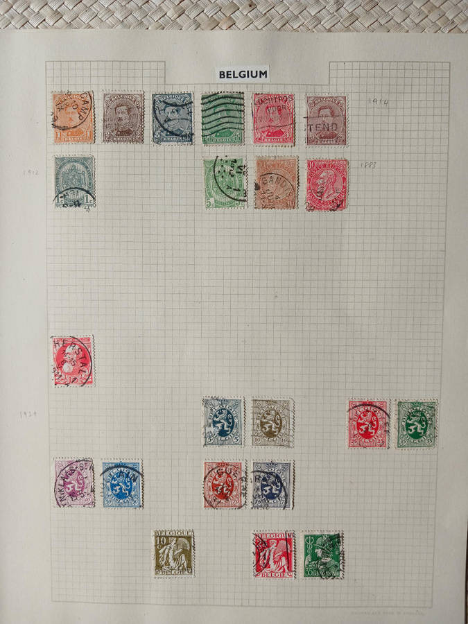 Belgium selection 1900s incl. Chemin de Fer