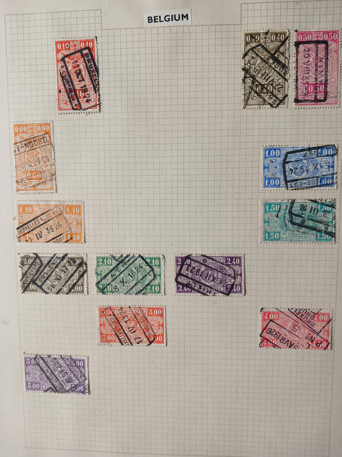 Belgium selection 1900s incl. Chemin de Fer
