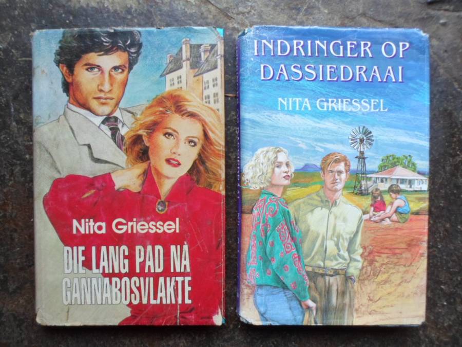 2 Nita Griessel boeke met stofomslae.