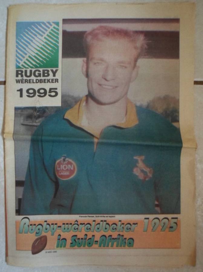 Rugby Wereldbeker 1995. Koerant. Metro. Skaars.