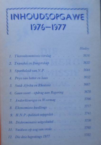 Skietgoed. 1976-1977. Inligtingsdiens v.d Nasionale Party van S.A. Rare!! Signed FJ le Roux LV.