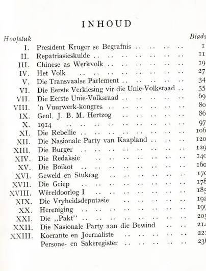 Spykers met Koppe - J. Steinmeyer.  Pres Kruger, Hertzog, Die Griep,  Rebellie, ens.