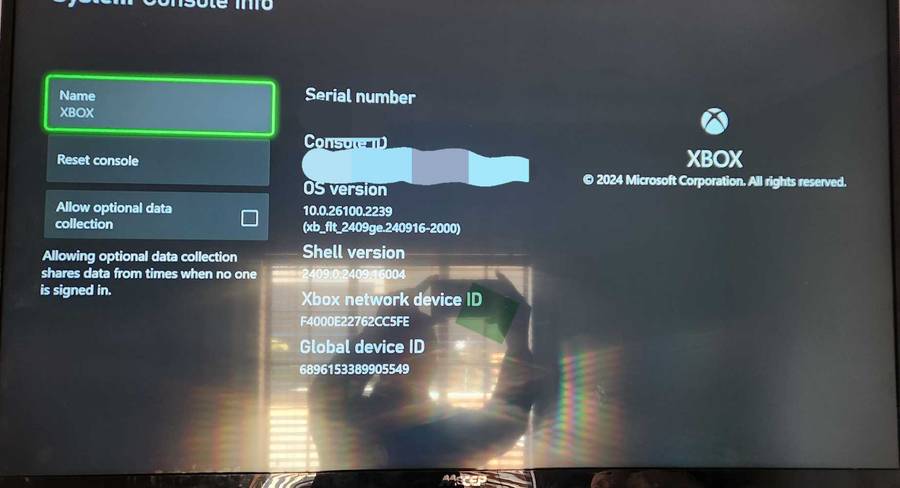 Xbox series x 1tb