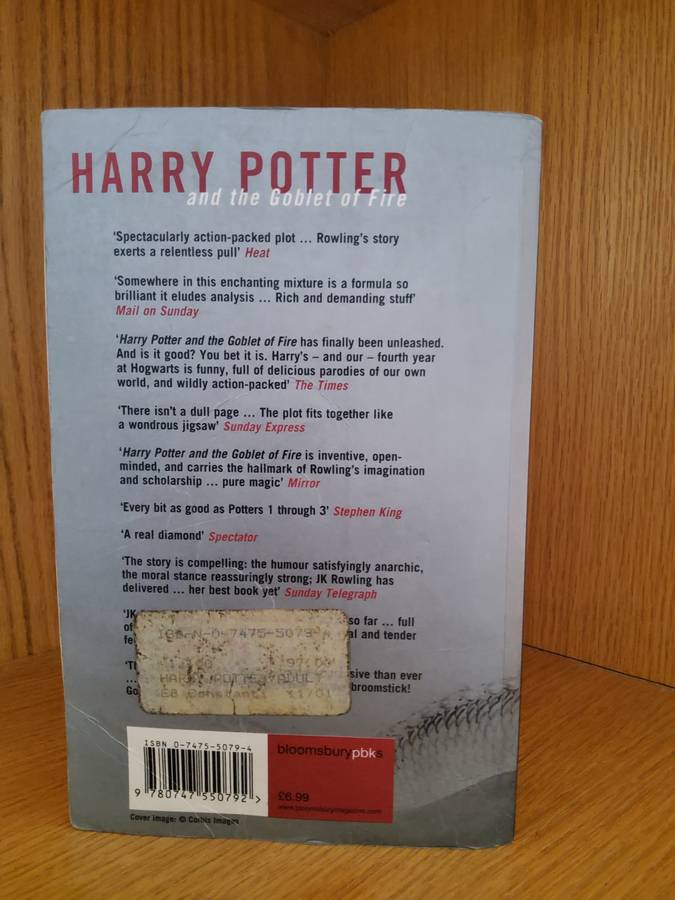 Harry Potter and the Goblet of Fire by J K Rowling