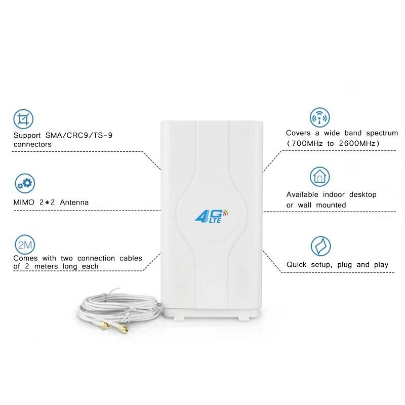 Indoor High-Gain Blazing Fast 3G 4G 88dBi LTE Antenna 700MHz-2600MHz