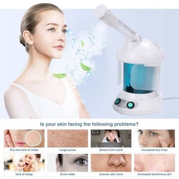 Portable Facial Steamer, Nano Ionic Face Steamer with 360° Sprayer Mist
