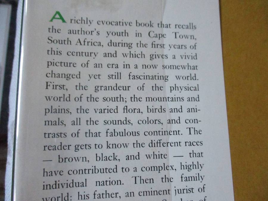 BACKGROUND IN SUNSHINE - MEMORIES OF SOUTH AFRICA - JAN JUTA