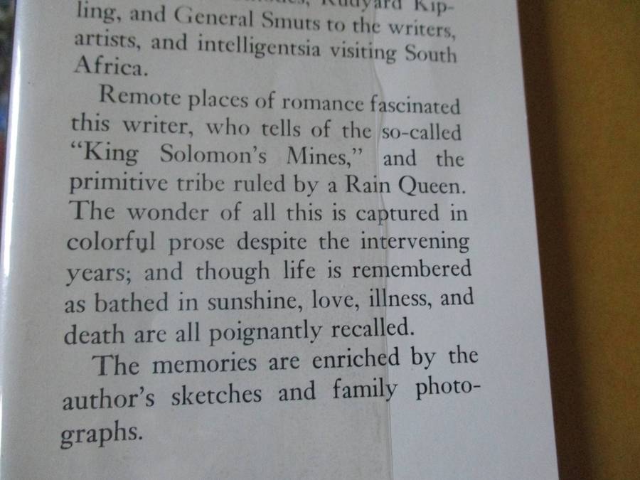 BACKGROUND IN SUNSHINE - MEMORIES OF SOUTH AFRICA - JAN JUTA