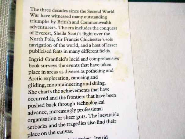 THE CHALLENGERS - BRITISH AND COMMONWEALTH ADVENTURE SINCE 1945 - INGRID CRANFIELD
