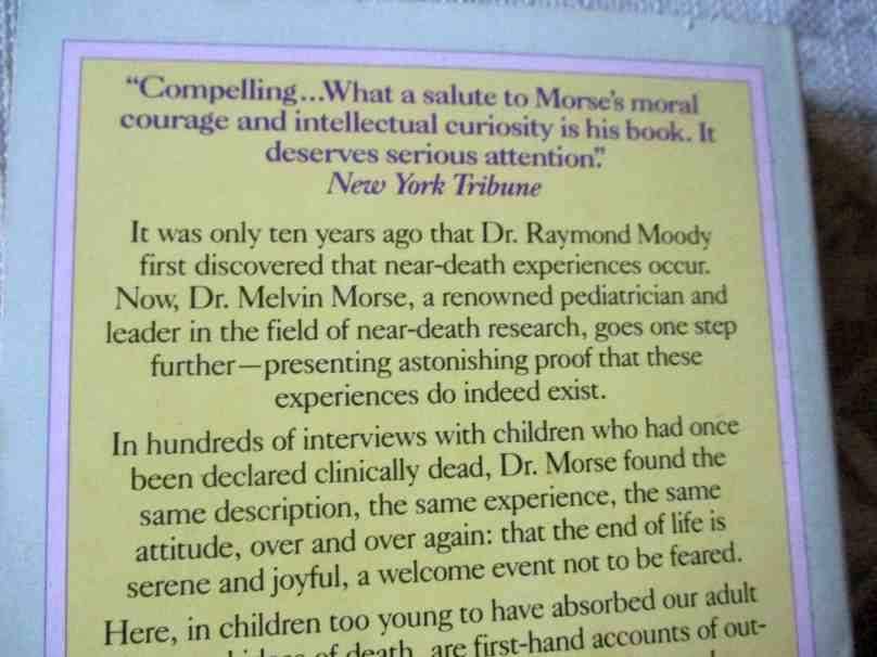 CLOSER TO THE LIGHT - LEARNING FROM THE NEAR-DEATH EXPERIENCES OF CHILDREN - MELVIN MORSE