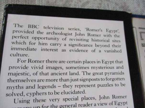 ROMER'S EGYPT - A NEW LIGHT ON THE CIVILIZATION OF ANCIENT EGYPT - JOHN ROMER