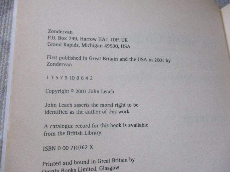 THE SPIRIT COMES ( AS PART OF THE PACKAGE ) - JOHN LEACH