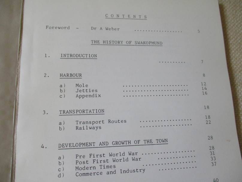 SWAKOPMUND - A CHRONICLE OF THE TOWN'S PEOPLE, PLACES AND PROGRESS