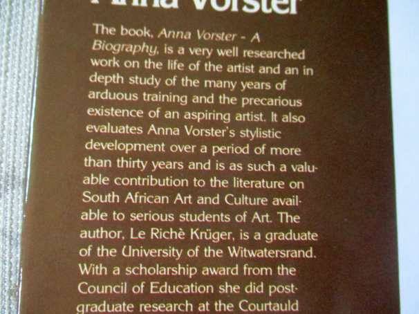 ANNA VORSTER - A BIOGRAPHY - LE RICHE' KRUGER