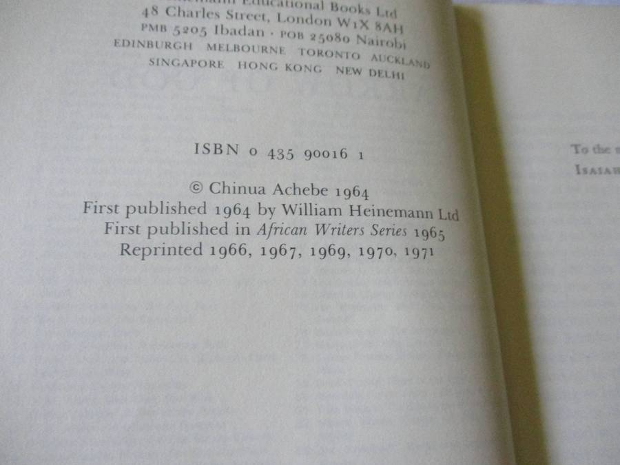 THE ARROW OF GOD - CHINUA ACHEBE