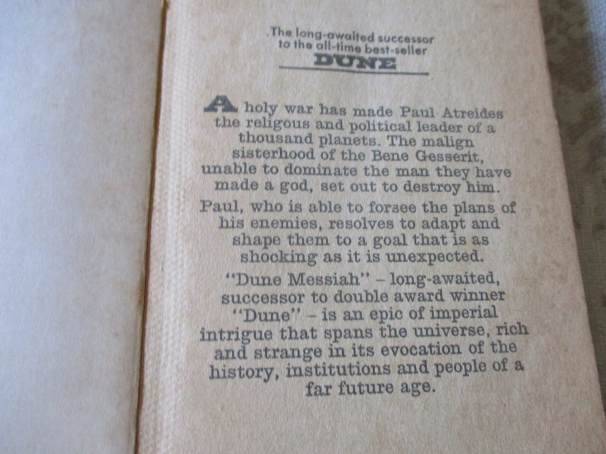 DUNE MESSIAH - FRANK HERBERT