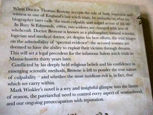 THE ERRORS OF DR BROWNE being a novel by MARK WINKLER in which is related the extraordinary and ...