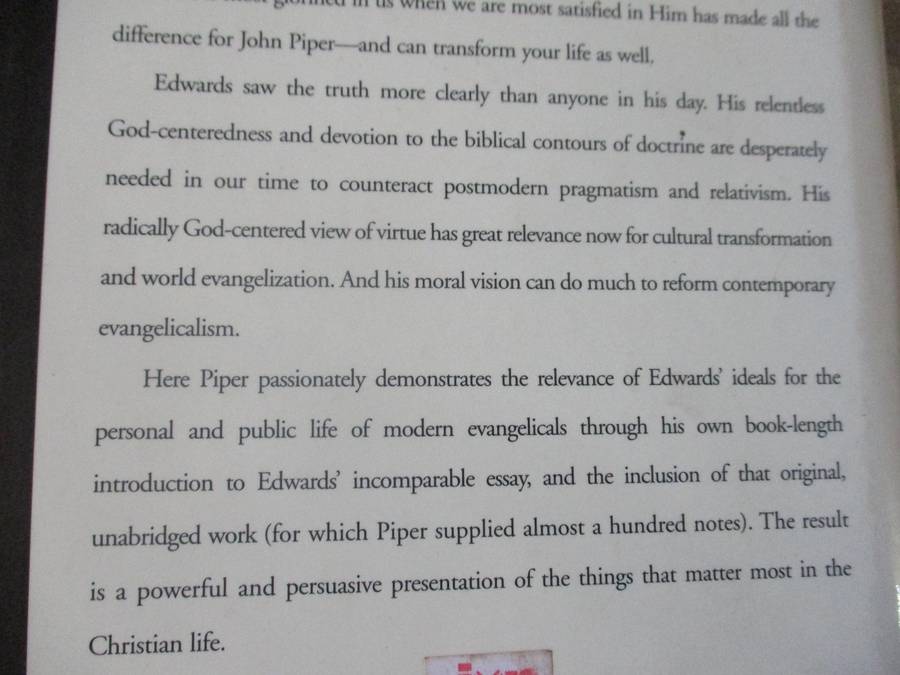 GOD'S PASSION FOR HIS GLORY - LIVING THE VISION OF JONATHAN EDWARDS - JOHN PIPER