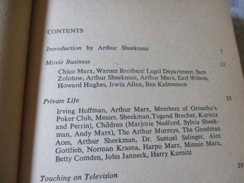 GROUCHO MARX - THE GROUCHO LETTERS