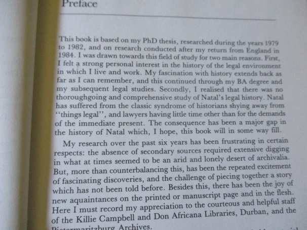 A HISTORY OF THE DISTRICT AND SUPREME COURTS OF NATAL 1846 - 1910 - PETER SPILLER