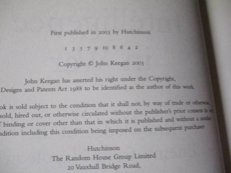 INTELLIGENCE IN WAR - KNOWLEDGE OF THE ENEMEY FROM NAPOLEON TO AL-QAEDA - JOHN KEEGAN