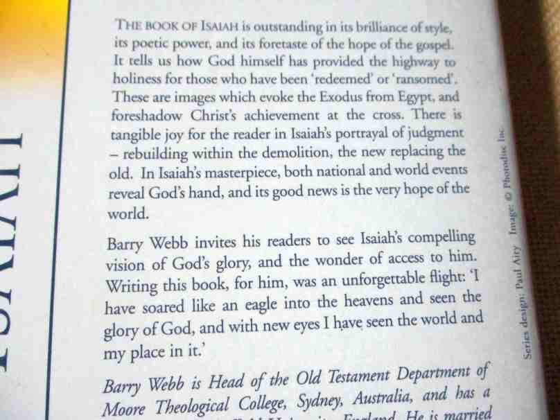 THE BEST OF ISAIAH - BARRY WEBB