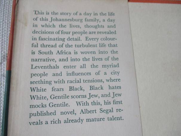 JOHANNESBURG FRIDAY - ALBERT SEGAL