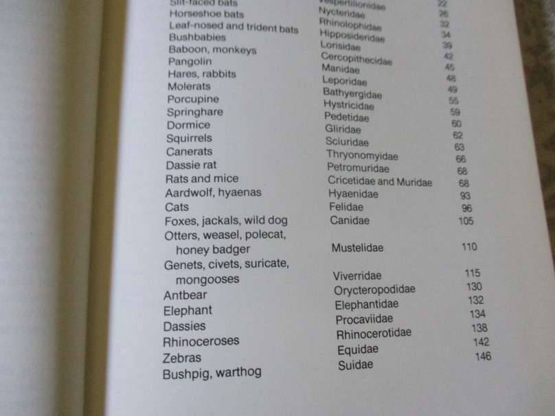 THE MAMMALS OF SOUTHERN AFRICA - A FIELD GUIDE - REAY H N SMITHERS