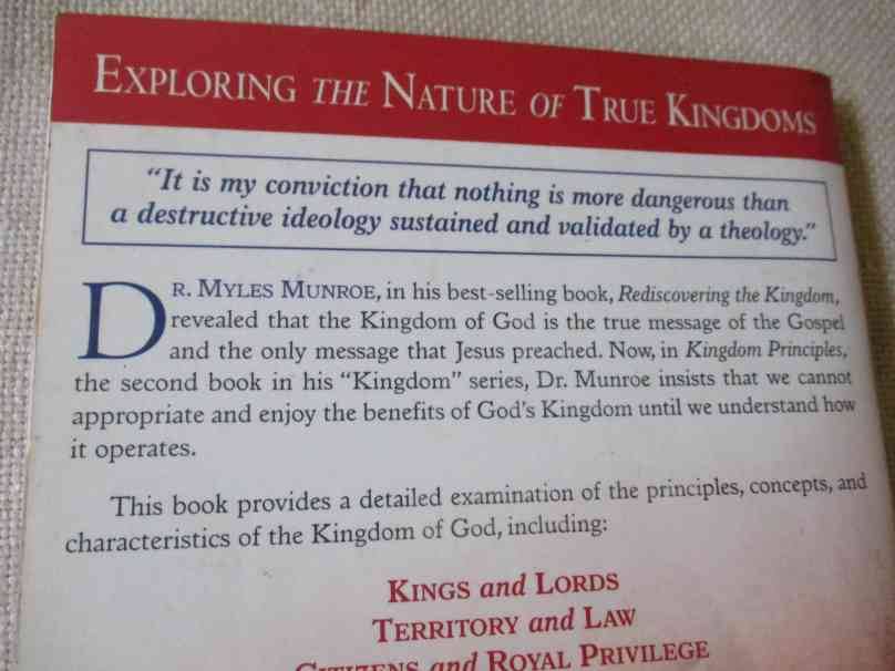 KINGDOM PRINCIPLES - PREPARING FOR THE KINGDOM EPERIENCE AND EXPANSION - MYLES MUNROE