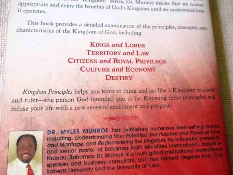 KINGDOM PRINCIPLES - PREPARING FOR THE KINGDOM EPERIENCE AND EXPANSION - MYLES MUNROE