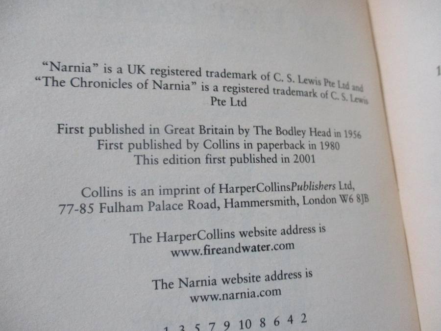 THE LAST BATTLE - THE CHRONICLES OF NARNIA - C.S. LEWIS