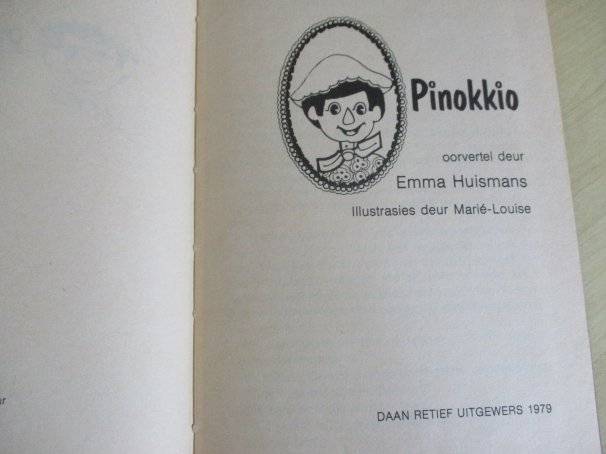 PINOKKIO - OORVERTEL DEUR EMMA HUISMANS