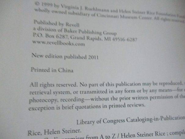 GOD'S PROMISES FROM A TO Z - HELEN STEINER RICE