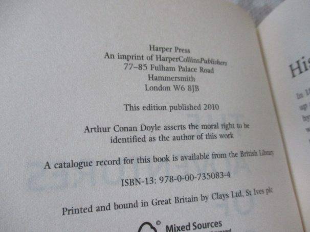 THE ADVENTURES OF SHERLOCK HOLMES - SIR ARTHUR CONAN DOYLE - COLLINS CLASSICS