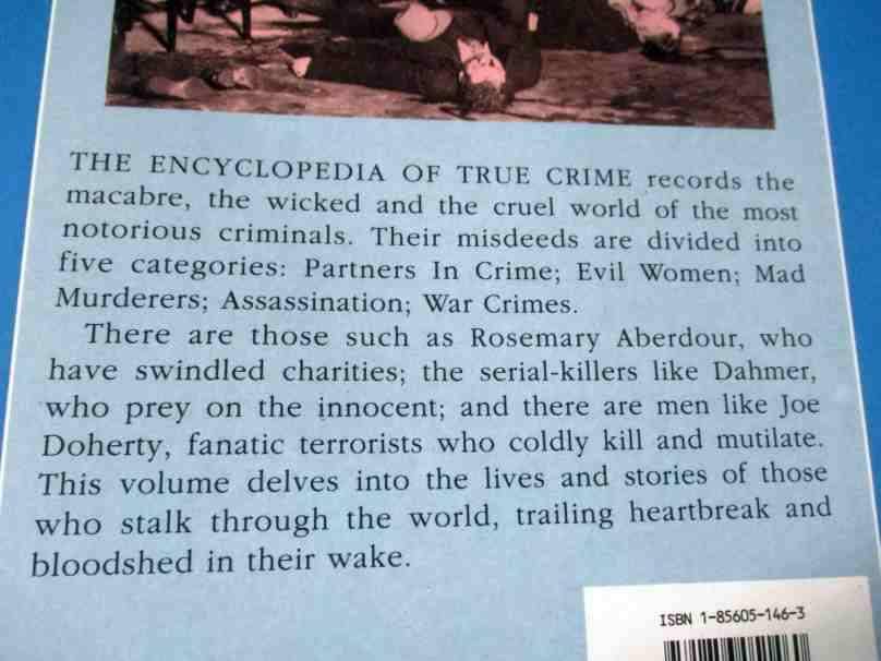 THE ENCYCLOPEDIA OF TRUE CRIME - ALLAN HALL